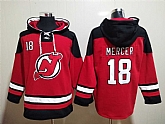 Devils 18 Dawson Mercer Red All Stitched Sweatshirt Hoodie,baseball caps,new era cap wholesale,wholesale hats